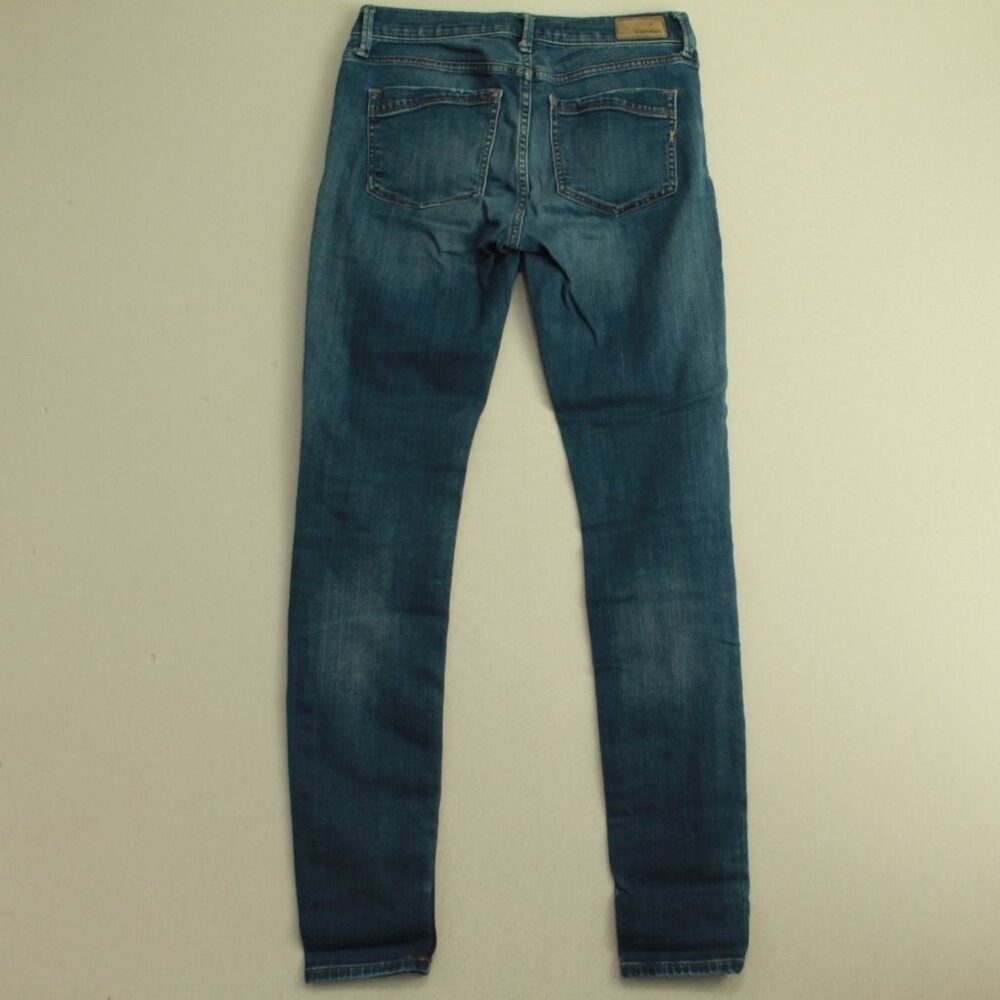 Express Jeans Women 4L Blue Excellent Stella Mid Rise Skinny Denim Leggings